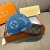 Louis Vuitton 1:1 new single baseball cap big logo jacquard