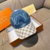 Louis Vuitton 1:1 new single baseball cap big logo jacquard