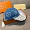 Louis Vuitton 1:1 new single baseball cap big logo jacquard