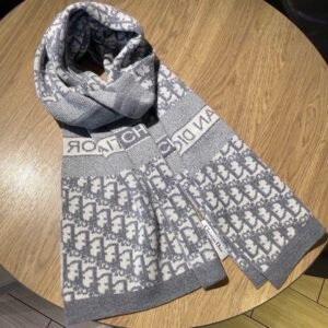 DIOR classic autumn and winter knitted double-sided jacquard style scarf Premium 30x200cm