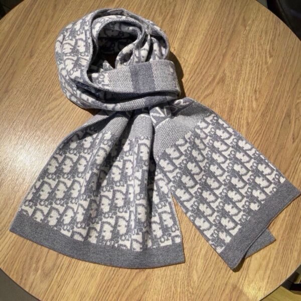 DIOR classic autumn and winter knitted double-sided jacquard style scarf Premium 30x200cm