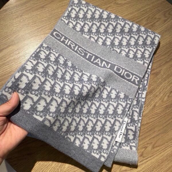 DIOR classic autumn and winter knitted double-sided jacquard style scarf Premium 30x200cm