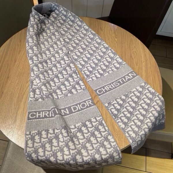 DIOR classic autumn and winter knitted double-sided jacquard style scarf Premium 30x200cm