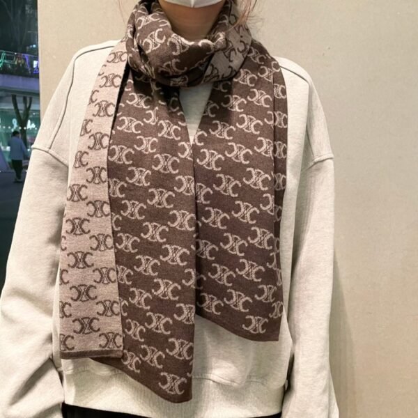 CELINE Knitted original scarf  Premium 30x180cm