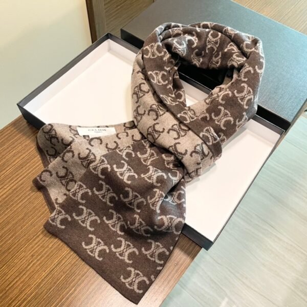 CELINE Knitted original scarf  Premium 30x180cm