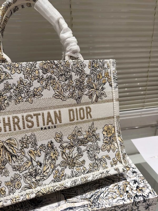 Dior book tote embroidered shopping bag, three 36cm