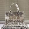 Dior book tote embroidered shopping bag, three 36cm