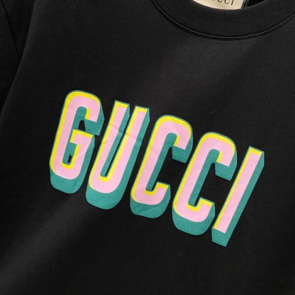 GUCCI official website 1:1 version 320g round neck short-sleeved T-shirt