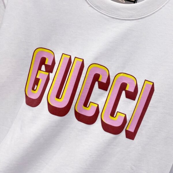 GUCCI official website 1:1 version 320g round neck short-sleeved T-shirt