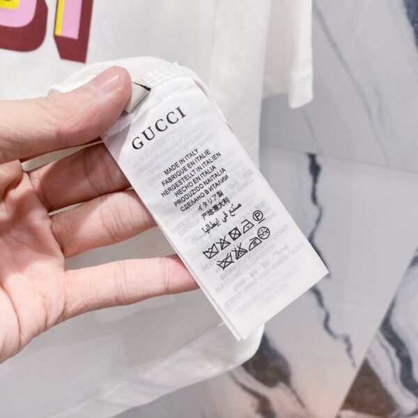 GUCCI official website 1:1 version 320g round neck short-sleeved T-shirt