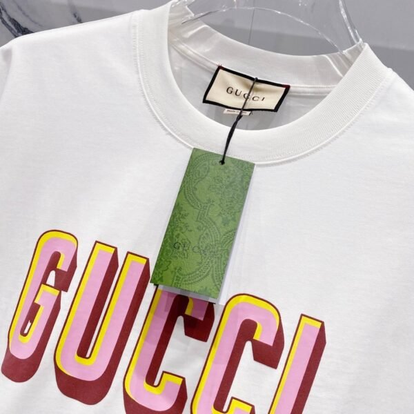 GUCCI official website 1:1 version 320g round neck short-sleeved T-shirt