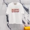 GUCCI official website 1:1 version 320g round neck short-sleeved T-shirt