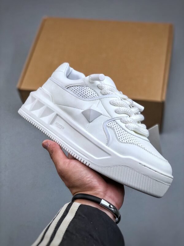 Valentino Rockstud untitled small white shoes