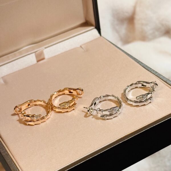 Bulgari Earrings New Serpenti Series Premium Edition 1:1 S925 Silver