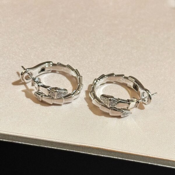 Bulgari Earrings New Serpenti Series Premium Edition 1:1 S925 Silver