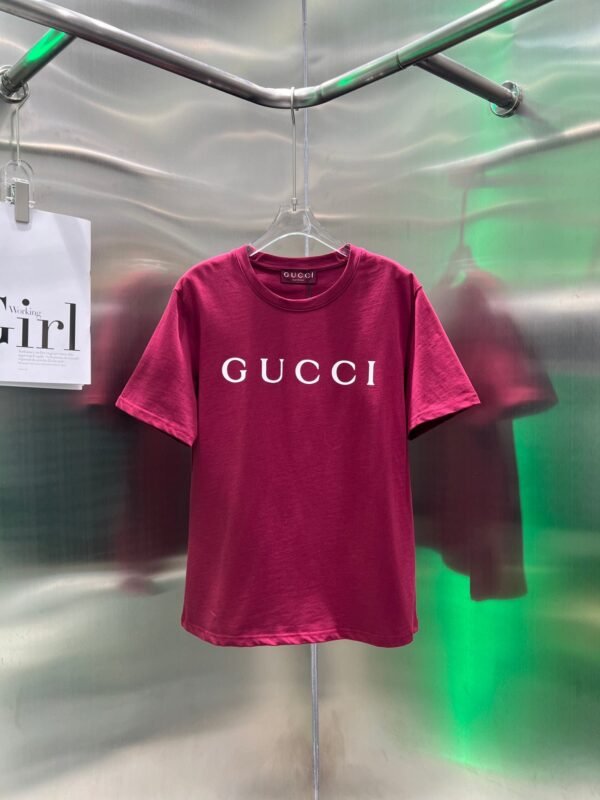 GUCCI 2025 Early Spring New Product Round Neck Printed Short Sleeve t-shirt