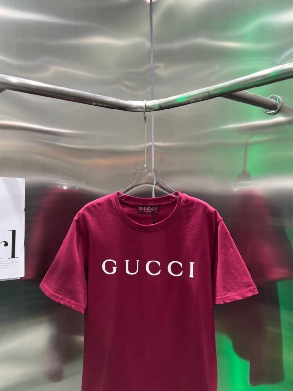 GUCCI 2025 Early Spring New Product Round Neck Printed Short Sleeve t-shirt
