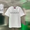 GUCCI 2025 Early Spring New Product Round Neck Printed Short Sleeve t-shirt