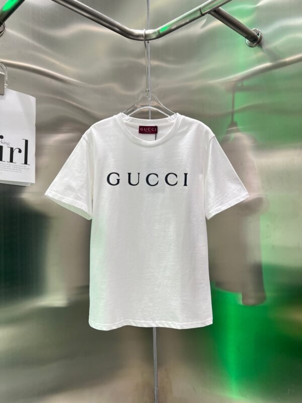 GUCCI 2025 Early Spring New Product Round Neck Printed Short Sleeve t-shirt