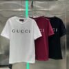 GUCCI 2025 Early Spring New Product Round Neck Printed Short Sleeve t-shirt