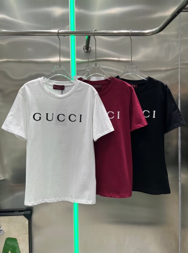 GUCCI 2025 Early Spring New Product Round Neck Printed Short Sleeve t-shirt