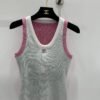 Chanel 2025 Early Spring Series 1:1 High-end Vest Contrast Color Blocking Craft