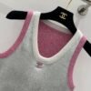 Chanel 2025 Early Spring Series 1:1 High-end Vest Contrast Color Blocking Craft
