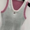 Chanel 2025 Early Spring Series 1:1 High-end Vest Contrast Color Blocking Craft