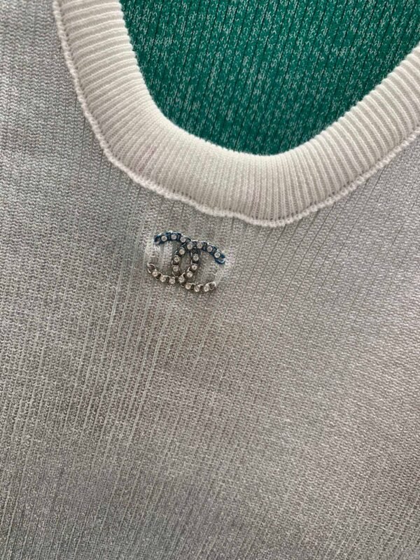 Chanel 2025 Early Spring Series 1:1 High-end Vest Contrast Color Blocking Craft