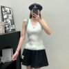 Chanel 2025 Early Spring Series 1:1 High-end Vest Contrast Color Blocking Craft