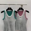 Chanel 2025 Early Spring Series 1:1 High-end Vest Contrast Color Blocking Craft