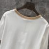 Celine 2025 early spring new letter flocking print round neck short sleeve T-shirt