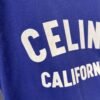 Celine 2025 early spring new letter flocking print round neck short sleeve T-shirt