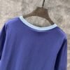 Celine 2025 early spring new letter flocking print round neck short sleeve T-shirt