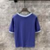Celine 2025 early spring new letter flocking print round neck short sleeve T-shirt