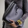 YSL original smooth leather soft handbag