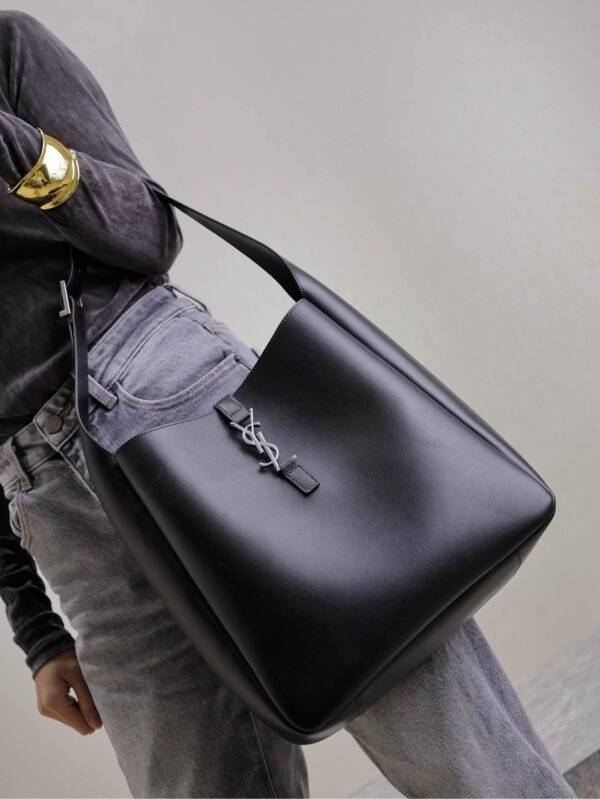 YSL original smooth leather soft handbag