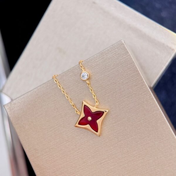 Louis Vuitton Red Shell Necklace