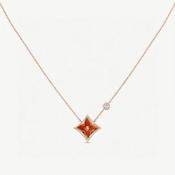 Louis Vuitton Red Shell Necklace