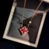 Louis Vuitton Red Shell Necklace