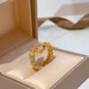 Bulgari ring V gold material advanced version 1:1
