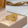 Bulgari ring V gold material advanced version 1:1