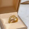 Bulgari ring V gold material advanced version 1:1