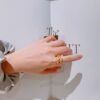 Bulgari ring V gold material advanced version 1:1