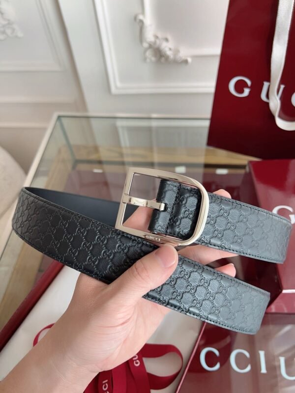 GUCCI Men’s Belt Genuine Leather Material Premium Edition Width 4cm