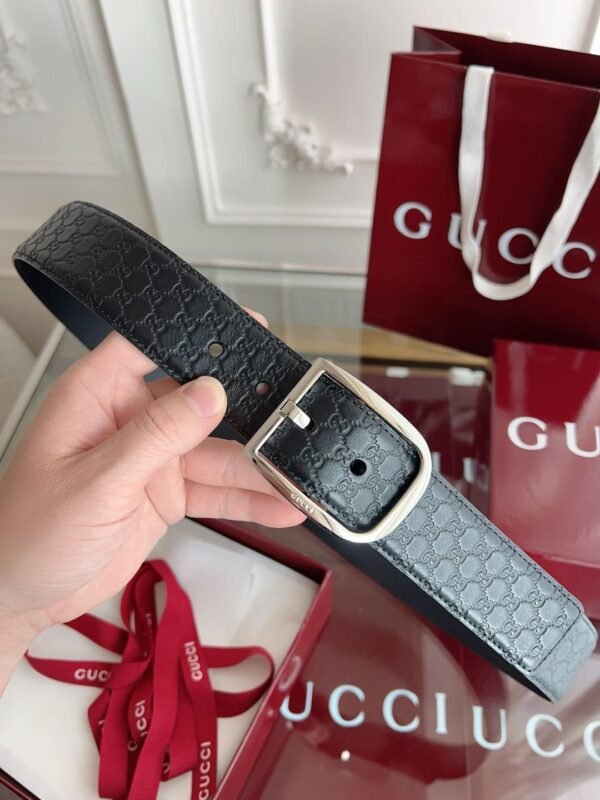 GUCCI Men’s Belt Genuine Leather Material Premium Edition Width 4cm