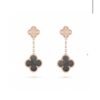 Van Cleef & Arpels Double Flower Earrings Gradient Color Premium Edition