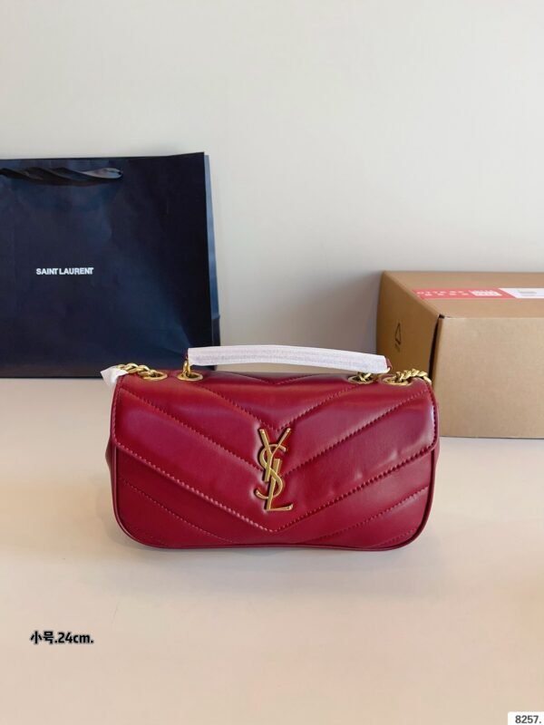 YSL sheepskin chain bag 29x8x17cm