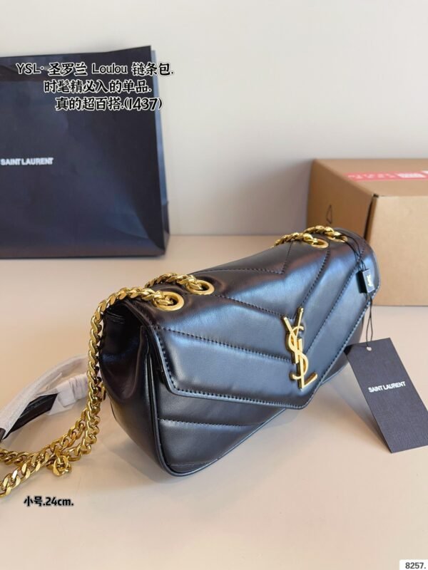 YSL sheepskin chain bag 29x8x17cm