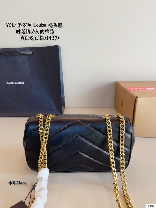 YSL sheepskin chain bag 29x8x17cm